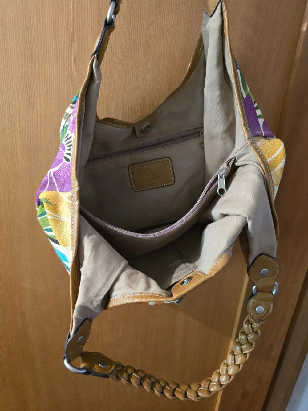 Relic Tropical Floral Canvas Hobo Bag – Multicolor Orchid